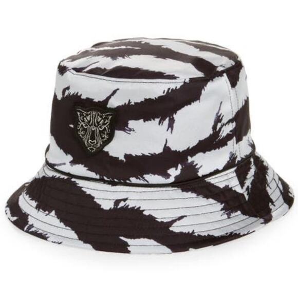 NWOT LITA BY CIARA Print Satin Bucket Hat in Scratchy Zebra Print - Picture 1 of 6
